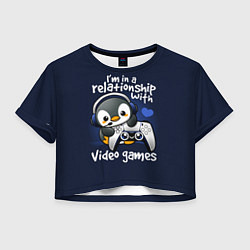 Женский топ У меня отношения с играми