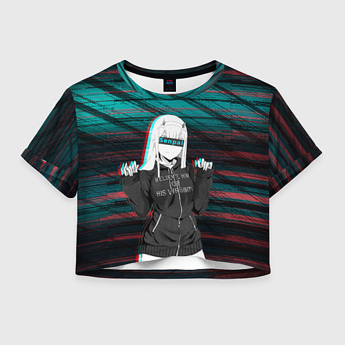 Женский топ Zero Two Senpai / 3D-принт – фото 1