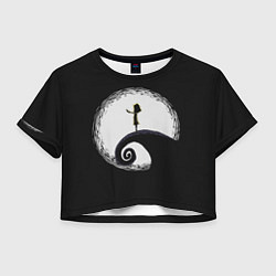 Футболка 3D укороченная женская Little Nightmares 2, цвет: 3D-принт