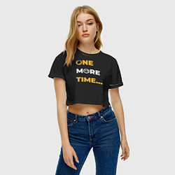 Футболка 3D укороченная женская One More Time, цвет: 3D-принт — фото 2