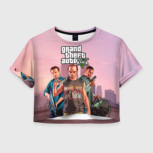 Женский топ Персонажи ГТА 5 / 3D-принт – фото 1