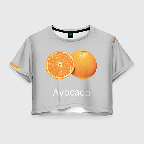 Женский топ Orange avocado / 3D-принт – фото 1