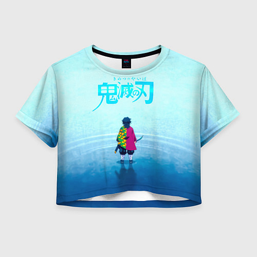 Женский топ Гию Томиока Kimetsu no Yaiba / 3D-принт – фото 1