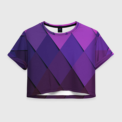 Женский топ Спортивный ромб / 3D-принт – фото 1