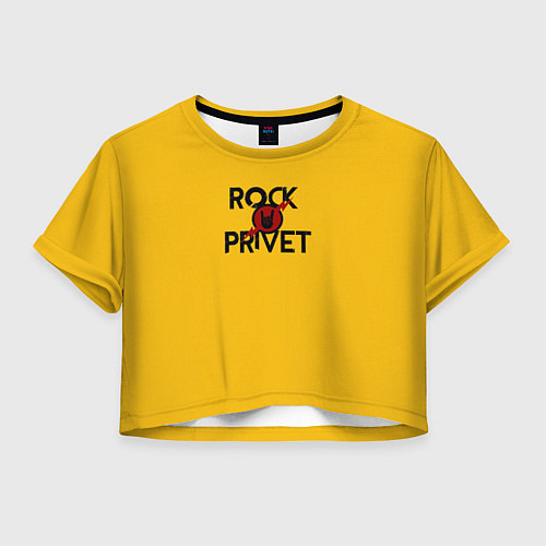 Женский топ Rock privet / 3D-принт – фото 1