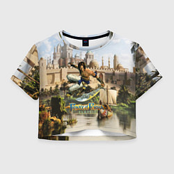 Футболка 3D укороченная женская Принц Персии классика, цвет: 3D-принт