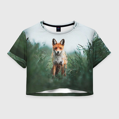 Женский топ Лисица в зелени / 3D-принт – фото 1