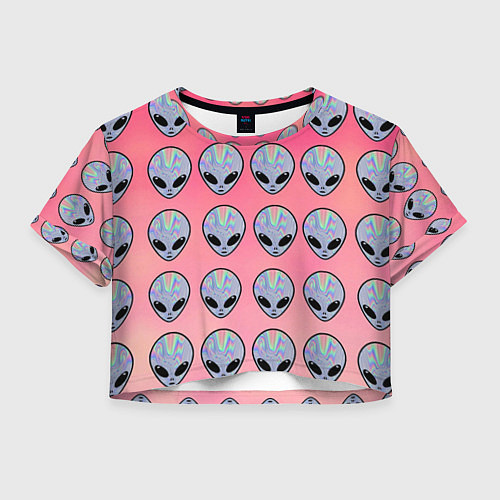 Женский топ Гламурные пришельцы / 3D-принт – фото 1