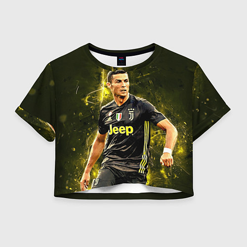 Женский топ Cristiano Ronaldo Juventus / 3D-принт – фото 1