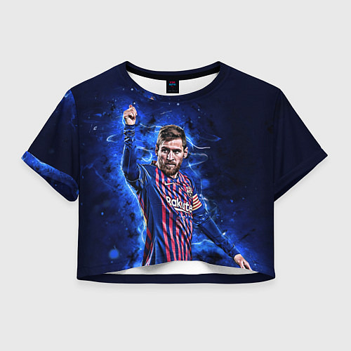 Женский топ Lionel Messi Barcelona 10 / 3D-принт – фото 1