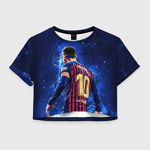 Женский топ Leo Messi Лео Месси 10 / 3D-принт – фото 1