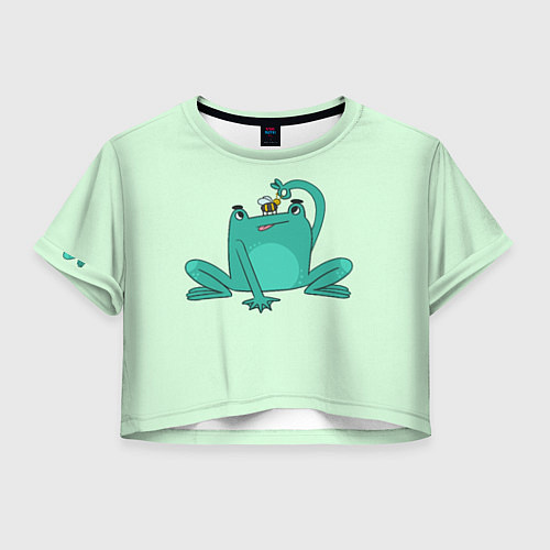 Женский топ Лягушка и пчелка / 3D-принт – фото 1