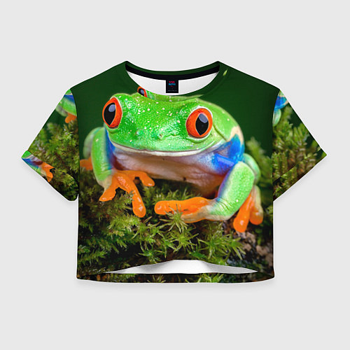 Женский топ Тропическая лягушка / 3D-принт – фото 1