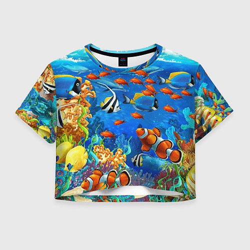 Женский топ Коралловые рыбки / 3D-принт – фото 1