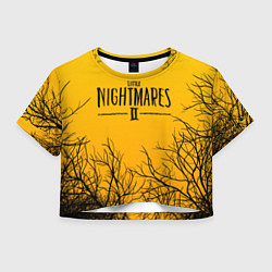Футболка 3D укороченная женская LITTLE NIGHTMARES ЛЕС, цвет: 3D-принт