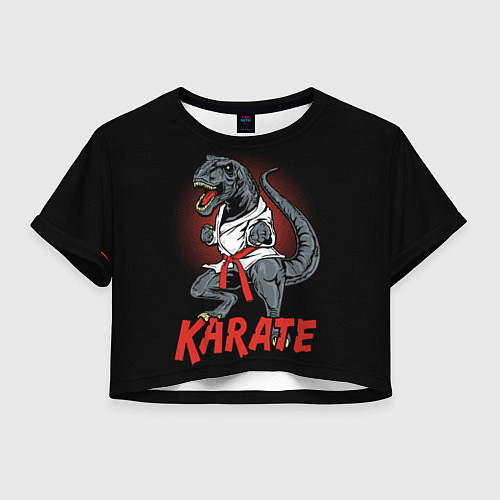 Женский топ KARATE T-REX / 3D-принт – фото 1