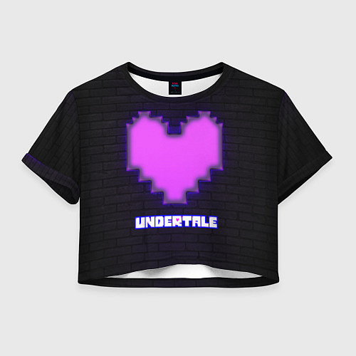 Женский топ UNDERTALE PURPLE HEART / 3D-принт – фото 1