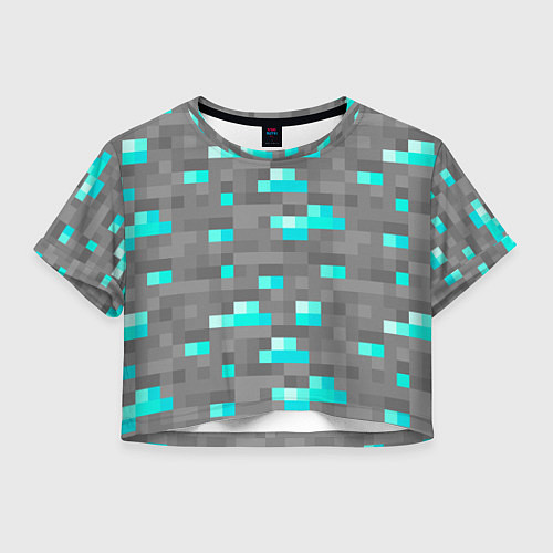 Женский топ Алмазы / 3D-принт – фото 1