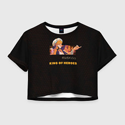 Футболка 3D укороченная женская Гильгамеш Король героев, цвет: 3D-принт