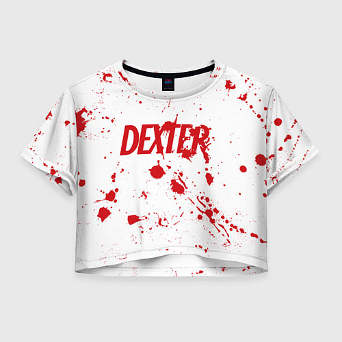 Женский топ Dexter logo Декстер брызги крови / 3D-принт – фото 1