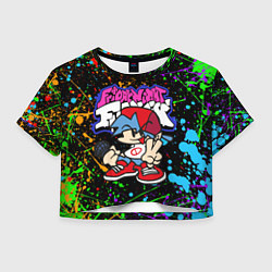 Женский топ FRIDAY NIGHT FUNKIN БРЫЗГИ КРАСОК, ГЕРОЙ