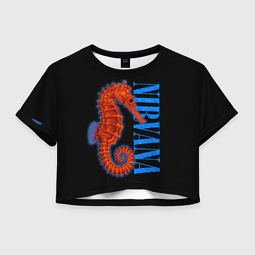 Женский топ NIRVANA SEAHORSE / 3D-принт – фото 1