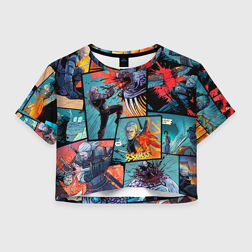 Женский топ Ведьмак The Witcher комикс / 3D-принт – фото 1