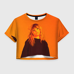 Футболка 3D укороченная женская Sweet Taylor Swift, цвет: 3D-принт