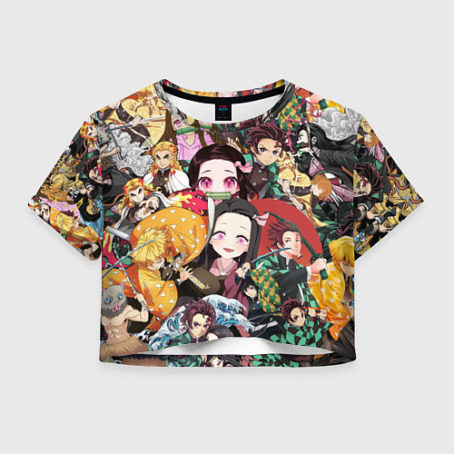 Женский топ КЛИНОК РАССЕКАЮЩИЙ СТИКЕРБОМБИНГ / 3D-принт – фото 1