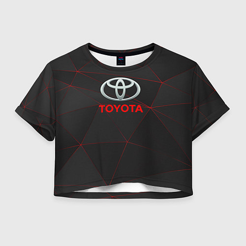 Женский топ Toyota Тонкие линии неона / 3D-принт – фото 1