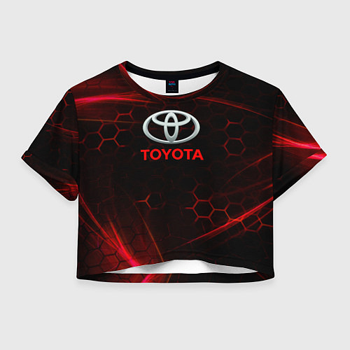 Женский топ Toyota Неоновые соты / 3D-принт – фото 1