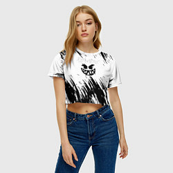 Футболка 3D укороченная женская Pyrokinesis - Андрей Пирокинезис, цвет: 3D-принт — фото 2