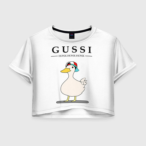 Женский топ GUSSI HONK BABY / 3D-принт – фото 1