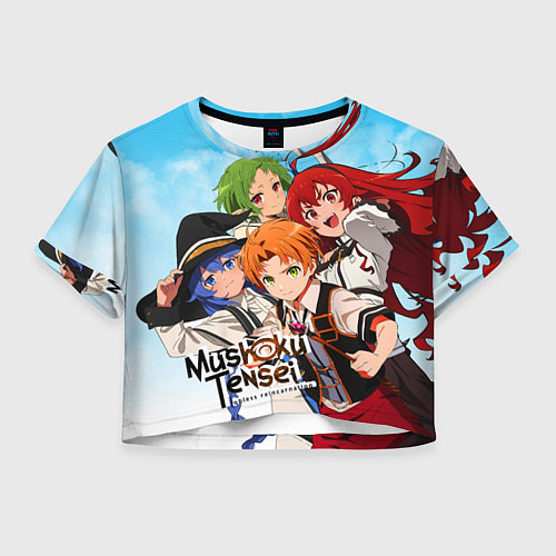 Женский топ Реинкарнация безработного главные герои / 3D-принт – фото 1