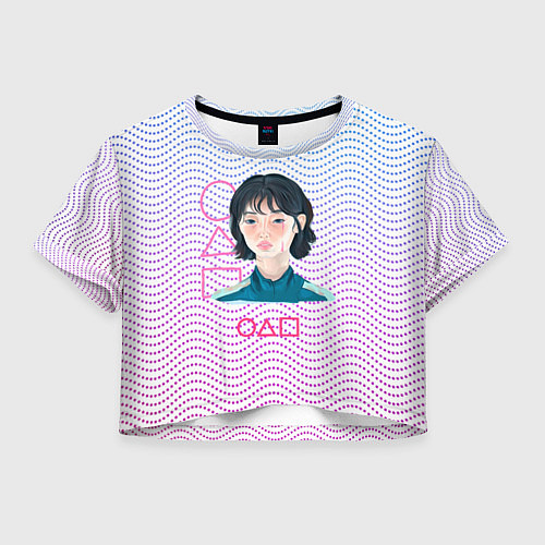 Женский топ Девушка из Игры в кальмара / 3D-принт – фото 1