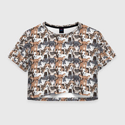 Женский топ Щенки Разных Пород
