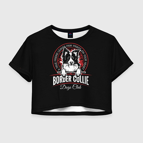 Женский топ Бордер-Колли Border Collie / 3D-принт – фото 1