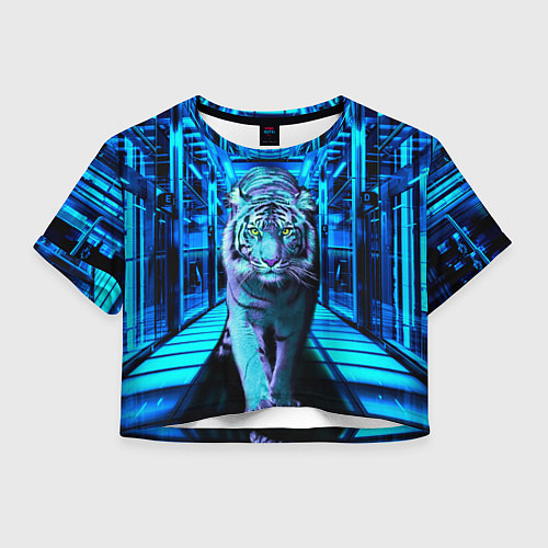 Женский топ Крадущийся тигр / 3D-принт – фото 1