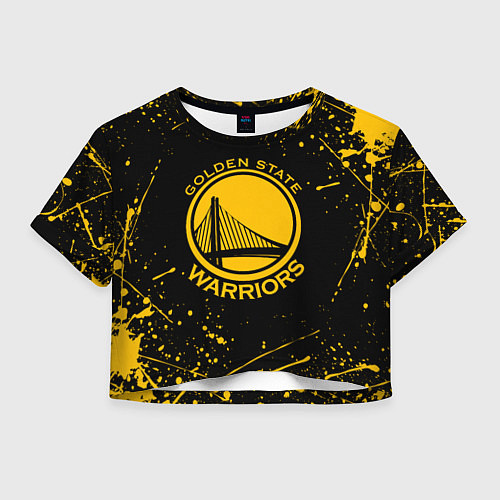 Женский топ GOLDEN STATE WARRIORS? , БРЫЗГИ КРАСОК / 3D-принт – фото 1