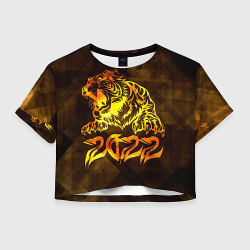 Женский топ Хищник Тигр 2022 / 3D-принт – фото 1