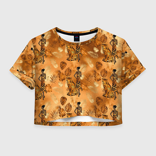 Женский топ Дама с тигром / 3D-принт – фото 1