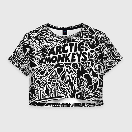 Женский топ Arctic monkeys Pattern / 3D-принт – фото 1