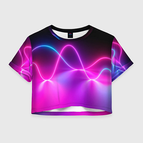 Женский топ Лучи света pink theme / 3D-принт – фото 1