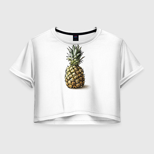 Женский топ Pineapple watercolor / 3D-принт – фото 1