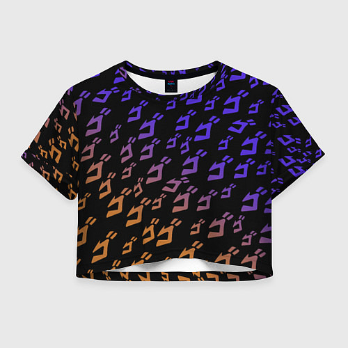 Женский топ JOJOS BIZARRE ADVENTURE PATTERN / 3D-принт – фото 1