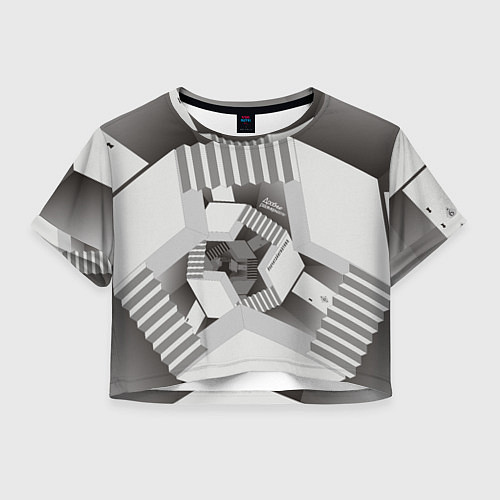 Женский топ Дробные размерности / 3D-принт – фото 1