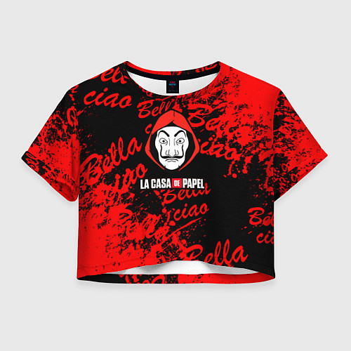 Женский топ La Casa de Papel белла чао / 3D-принт – фото 1
