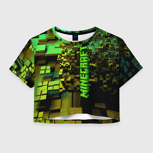 Женский топ Minecraft, pattern 2022 / 3D-принт – фото 1