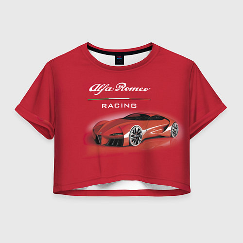 Женский топ Alfa Romeo - red dream! / 3D-принт – фото 1