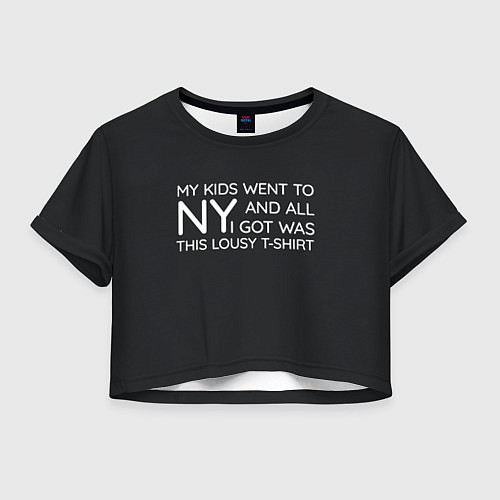 Женский топ New York T-Shirt / 3D-принт – фото 1